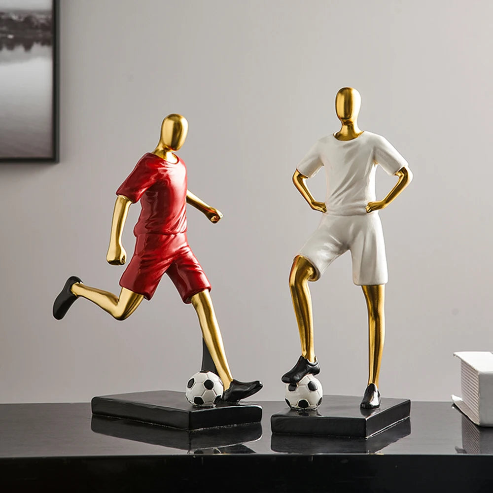 Abstrakte Fußballspieler-Figur