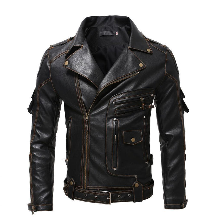ICEBANNER Herren Vintage Bikerjacke