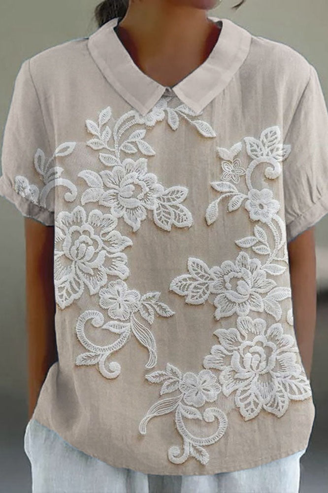 Bluse mit Lily-Kragen