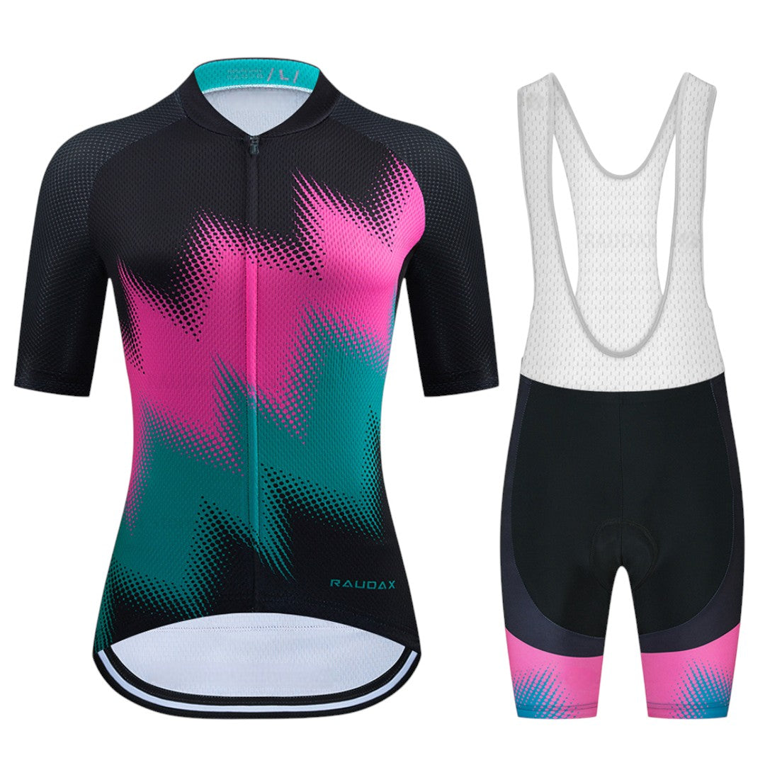 Tenue de cyclisme d'été pour femme AKTIVABENTEUER™ RAUDAX | Respirante, protection UV et coussinet en gel 19D 