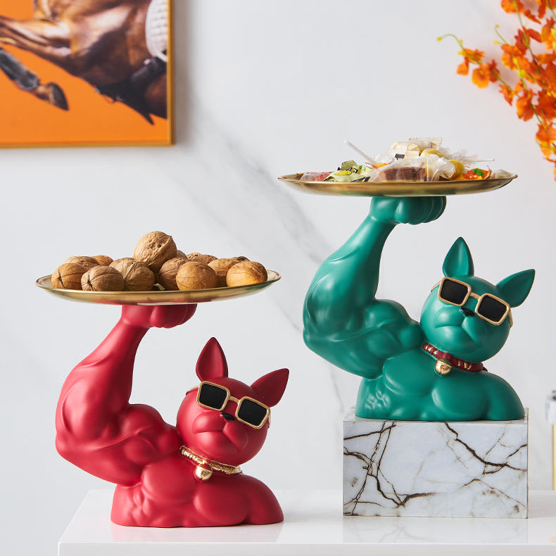 Muscular French Bulldog Süßigkeitenteller