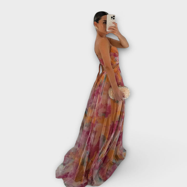 Annai Mesh Maxi Kleid - Elegant und Figurbetonend