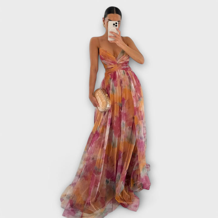 Annai Mesh Maxi Kleid - Elegant und Figurbetonend
