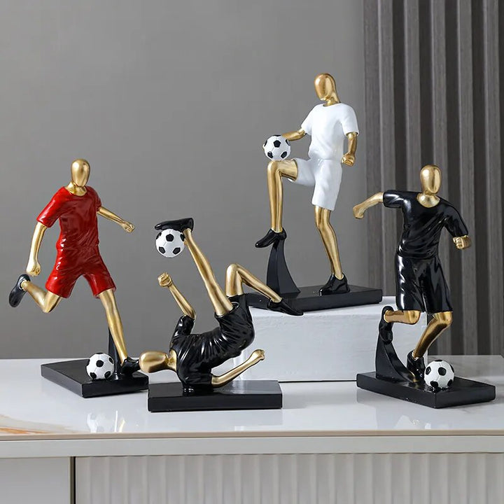 Abstrakte Fußballspieler-Figur