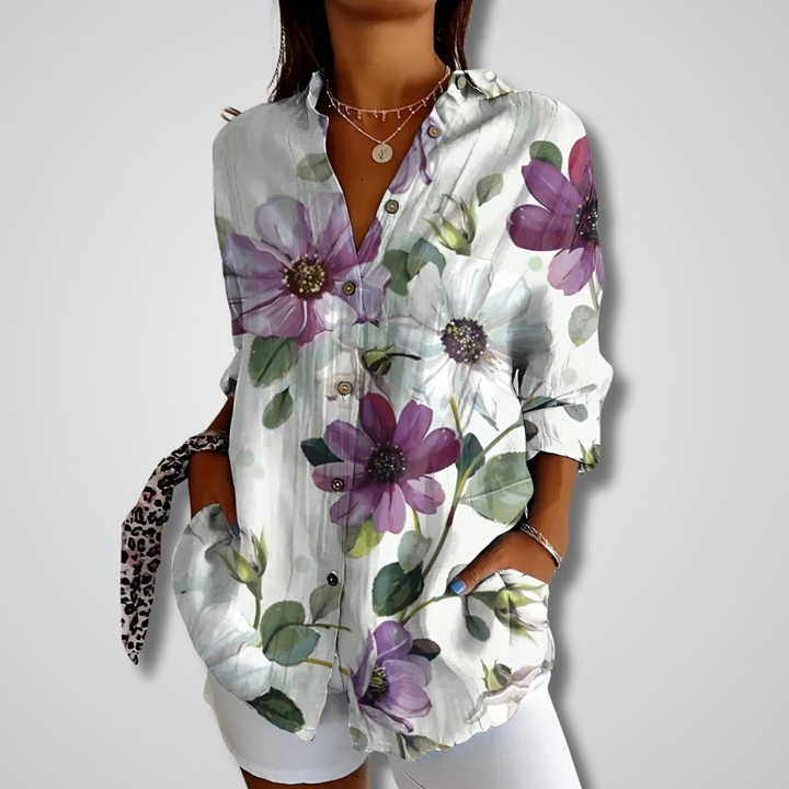 Astrid ™ - Langarmbluse mit Blumenmuster