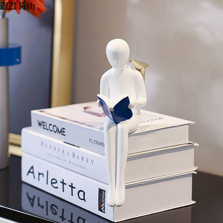 Abstrakte Bücherregal-Statue