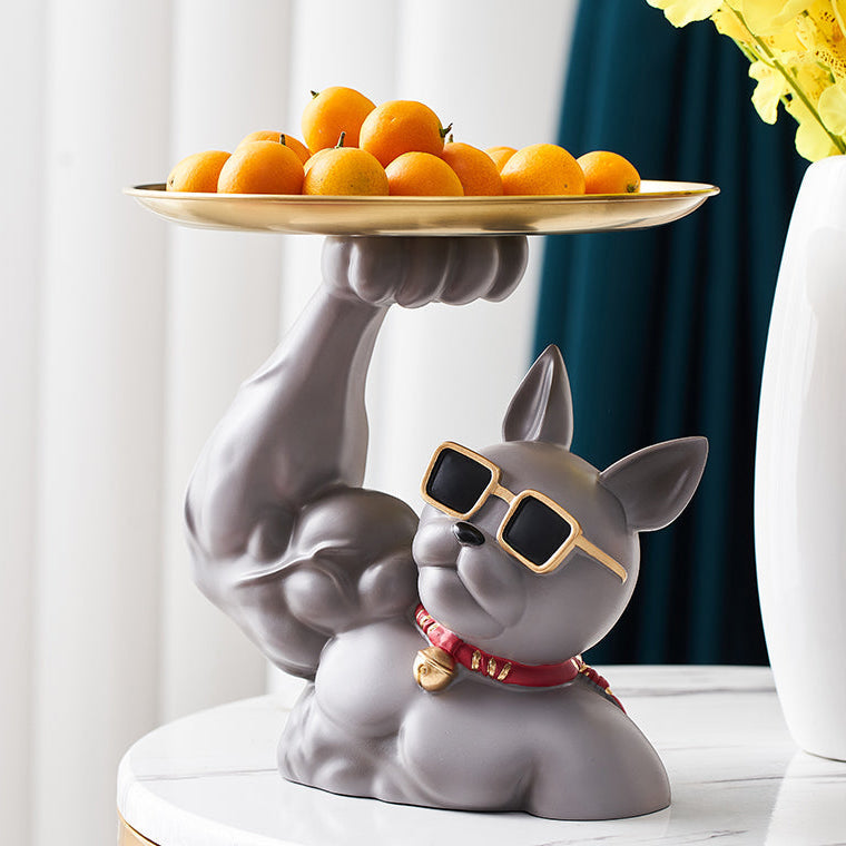 Muscular French Bulldog Süßigkeitenteller