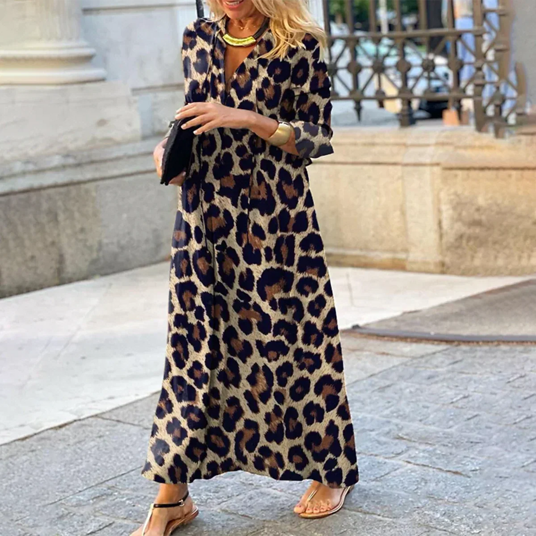 Silvie | Kühnes und Elegantes Leopardenkleid