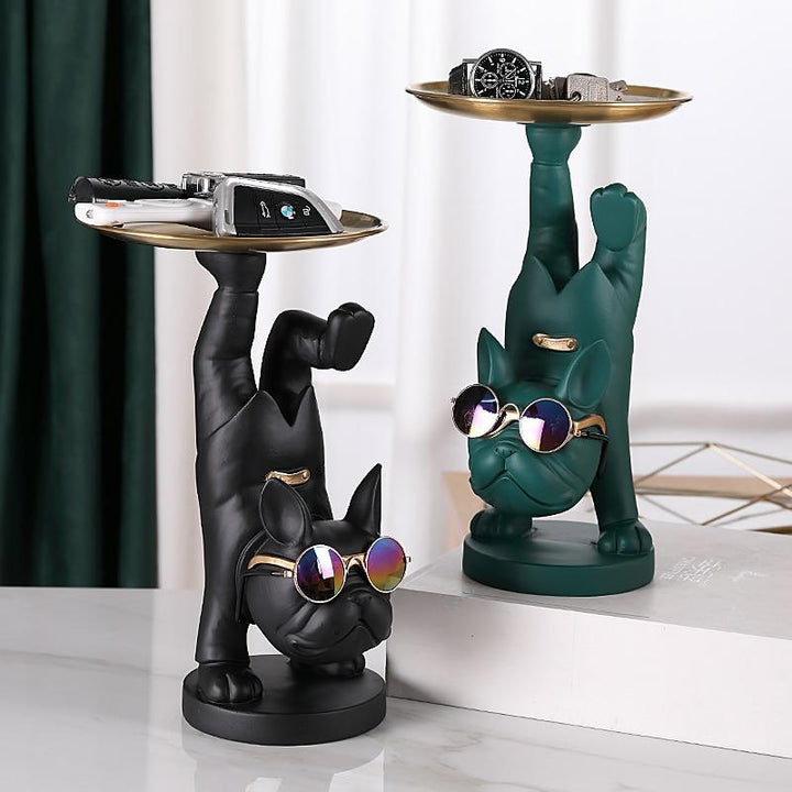 Yoga Französischer Bulldoggen Tablett