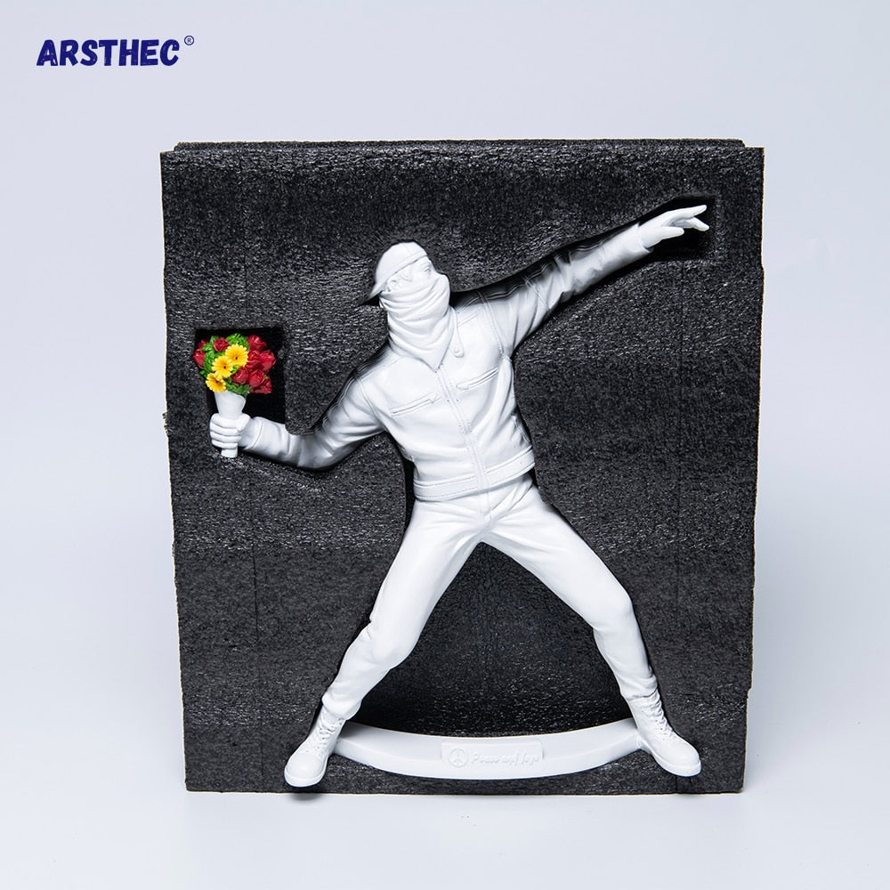 Maskierte Blumenwerfer-Skulptur - Arsthec®