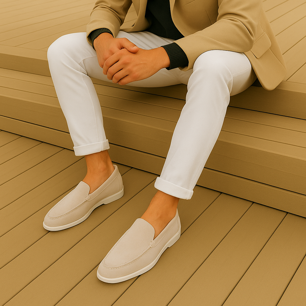 Schicke Wildleder Slipper