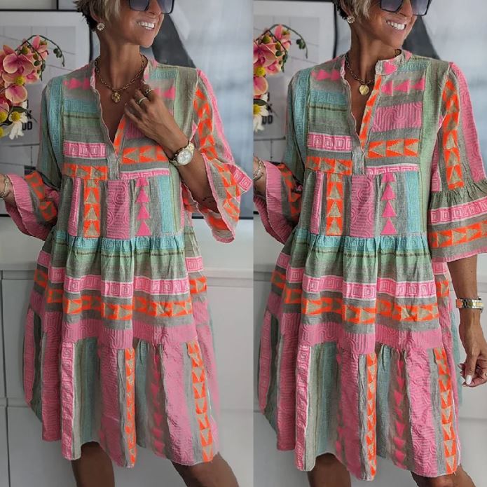 Julie – Robe élégante et colorée 