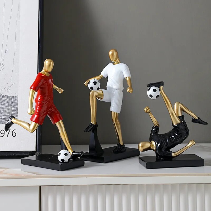 Abstrakte Fußballspieler-Figur
