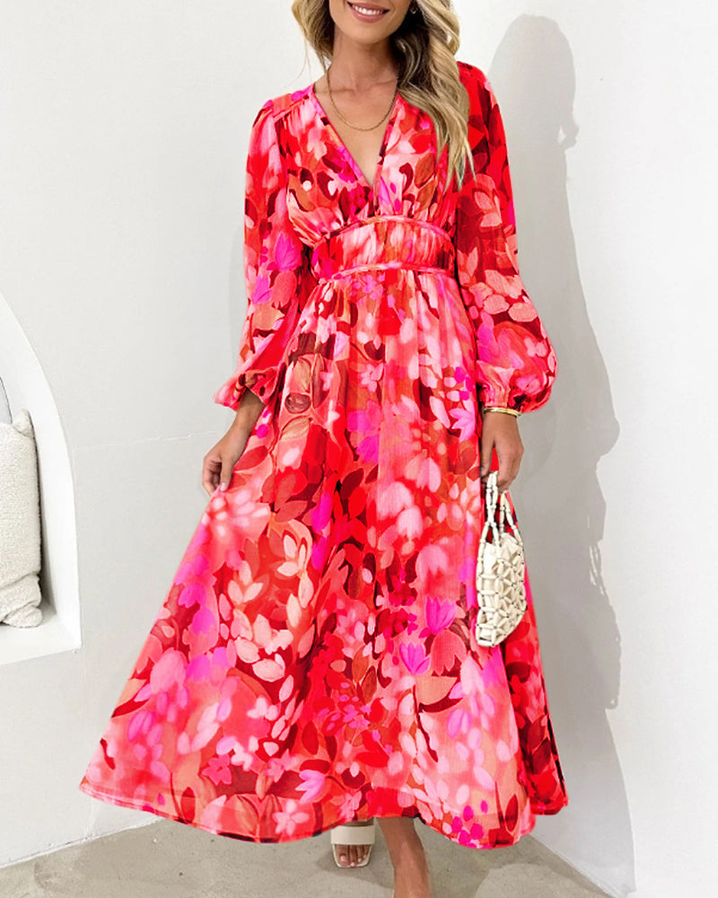 LIESEL I BLUMEN LANGARMKLEID