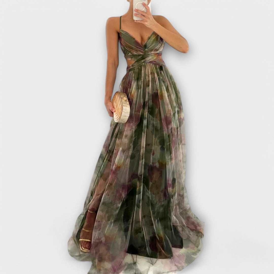Annai Mesh Maxi Kleid - Elegant und Figurbetonend