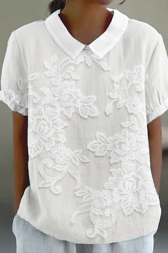 Bluse mit Lily-Kragen