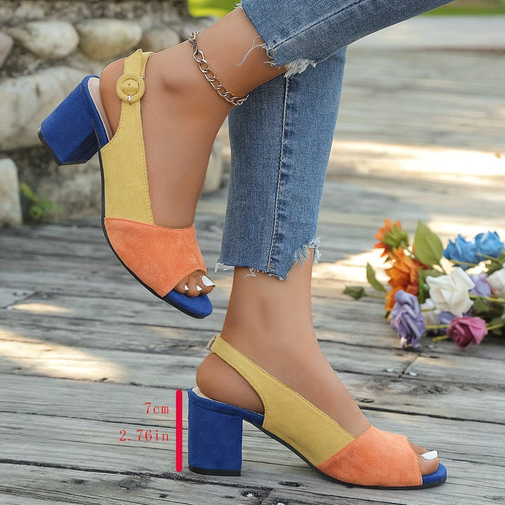 Zuri™ Farbblock Slingback Absätze
