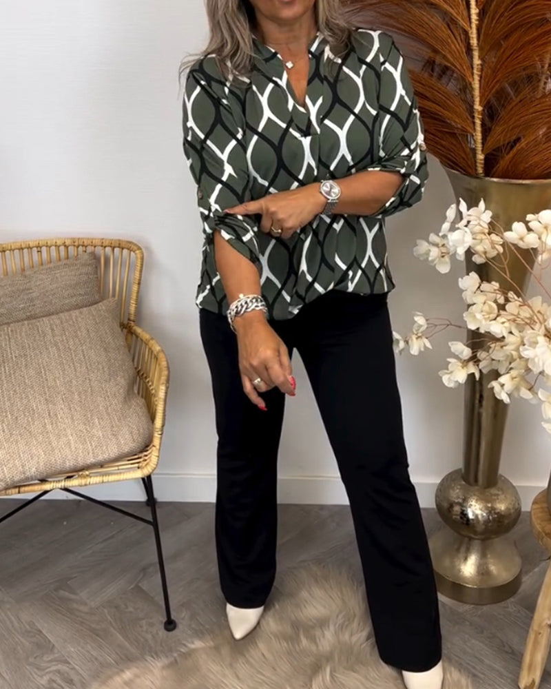 Noor – Bluse mit Grafischem Print