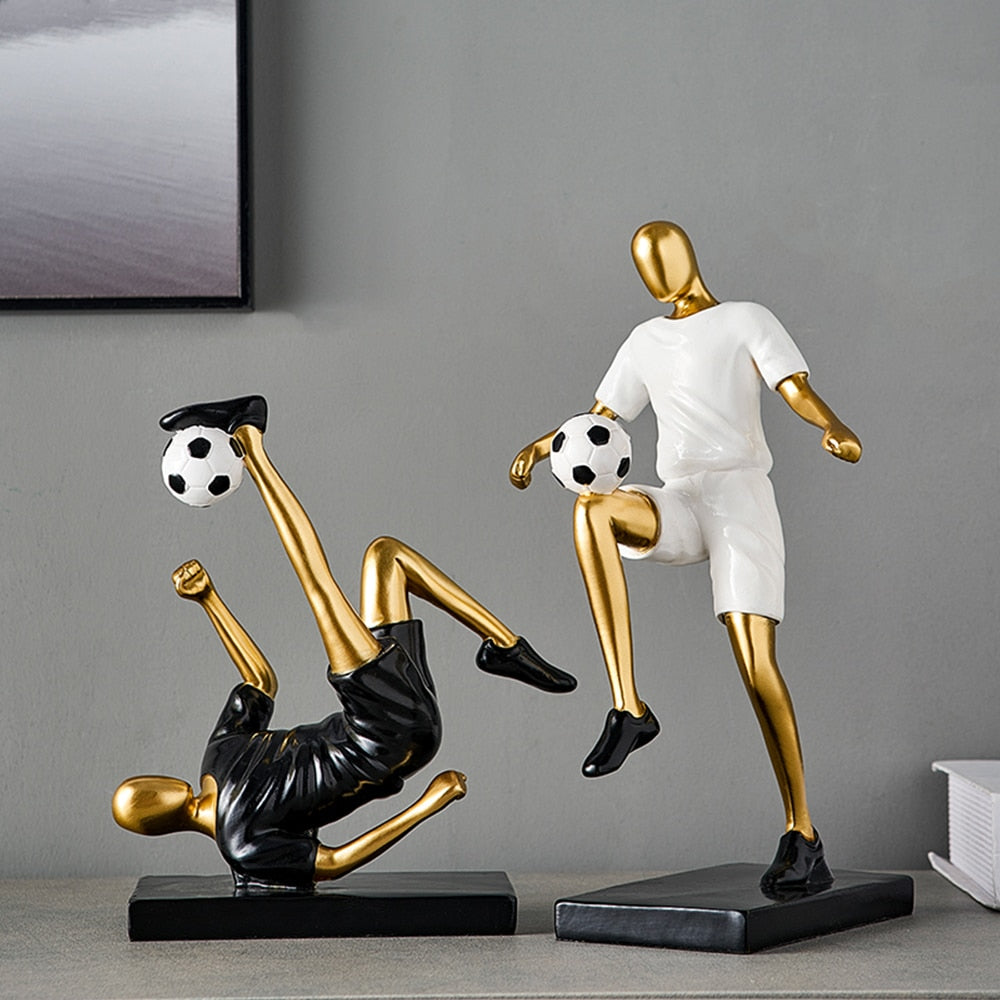 Abstrakte Fußballspieler-Figur