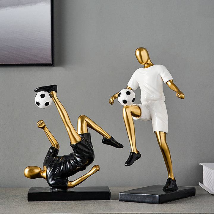 Abstrakte Fußballspieler-Figur
