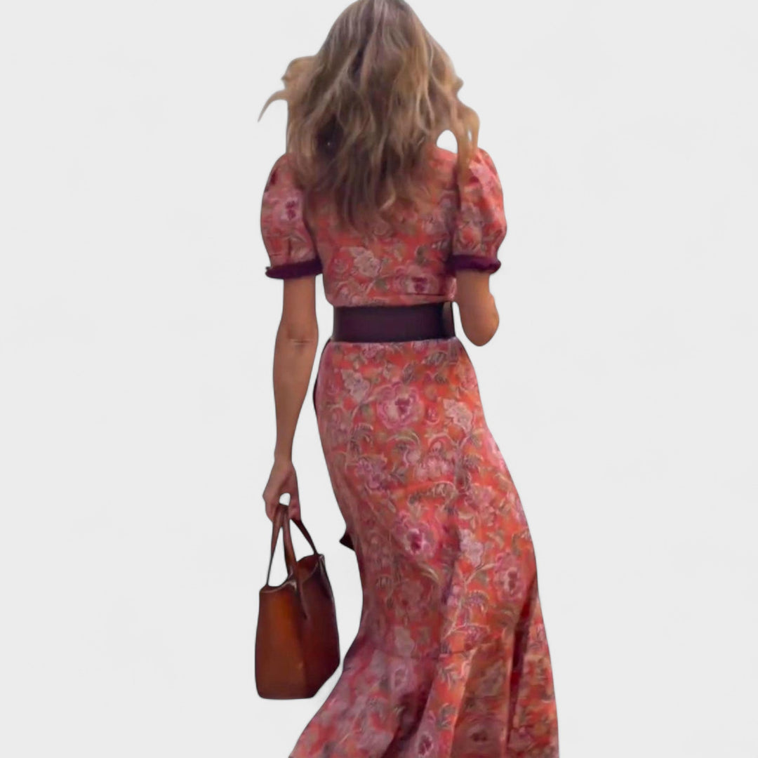 Vina | Robe portefeuille fleurie