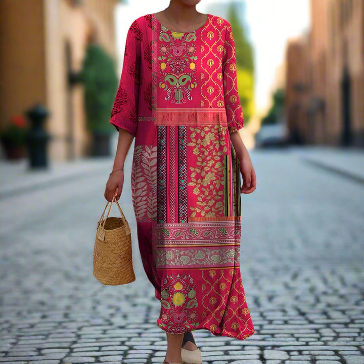 Lauren - Maxikleid Boho mit lockerer Passform