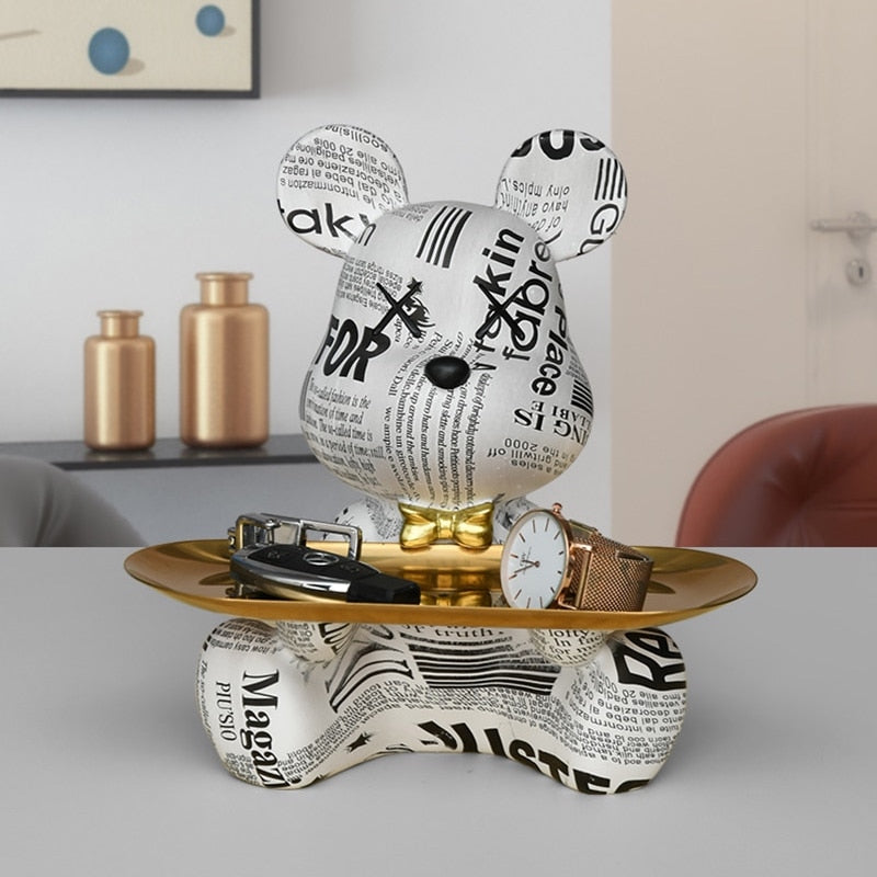 Graffiti Teddy Bear Tablett
