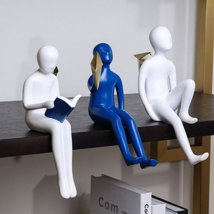 Abstrakte Bücherregal-Statue