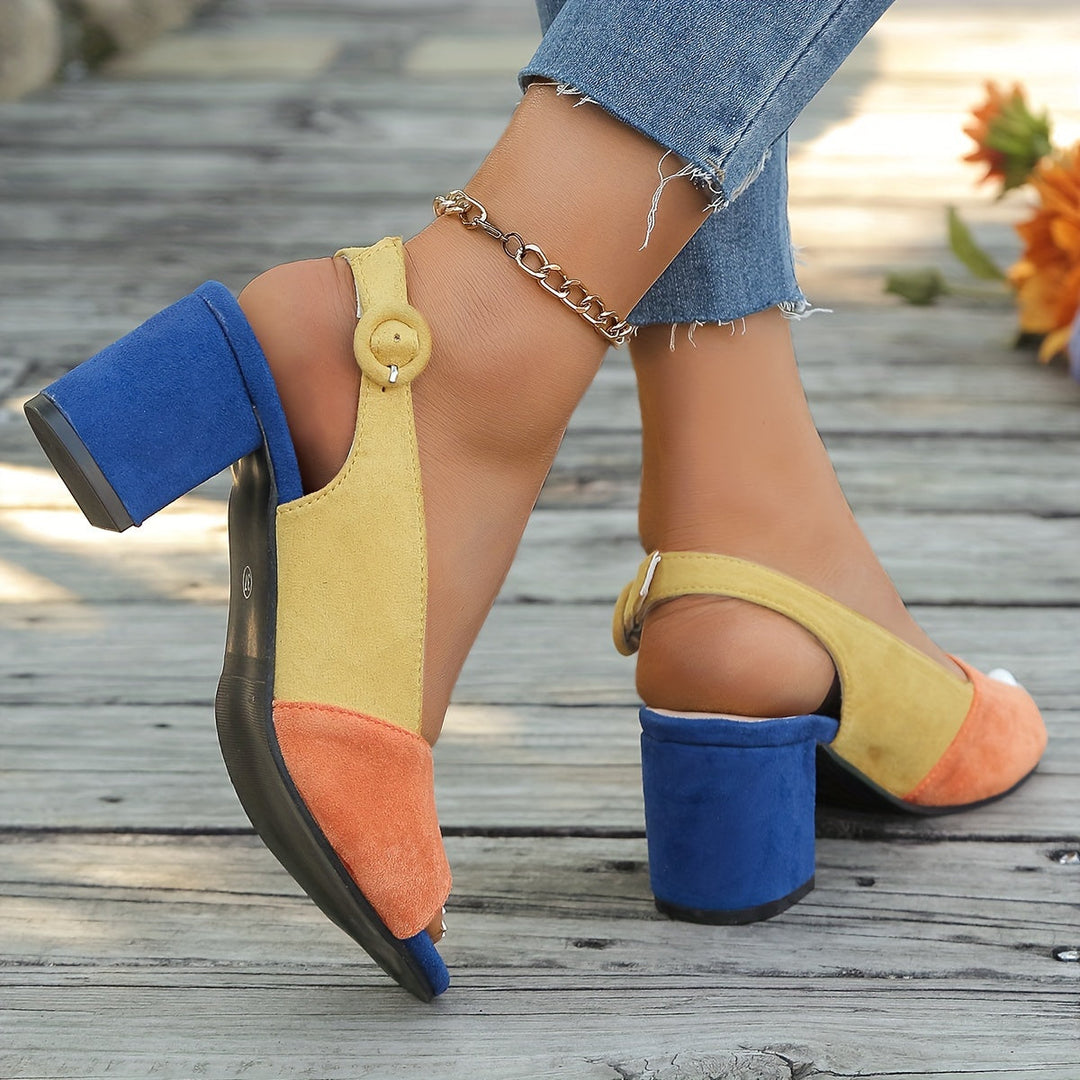 Zuri™ Farbblock Slingback Absätze