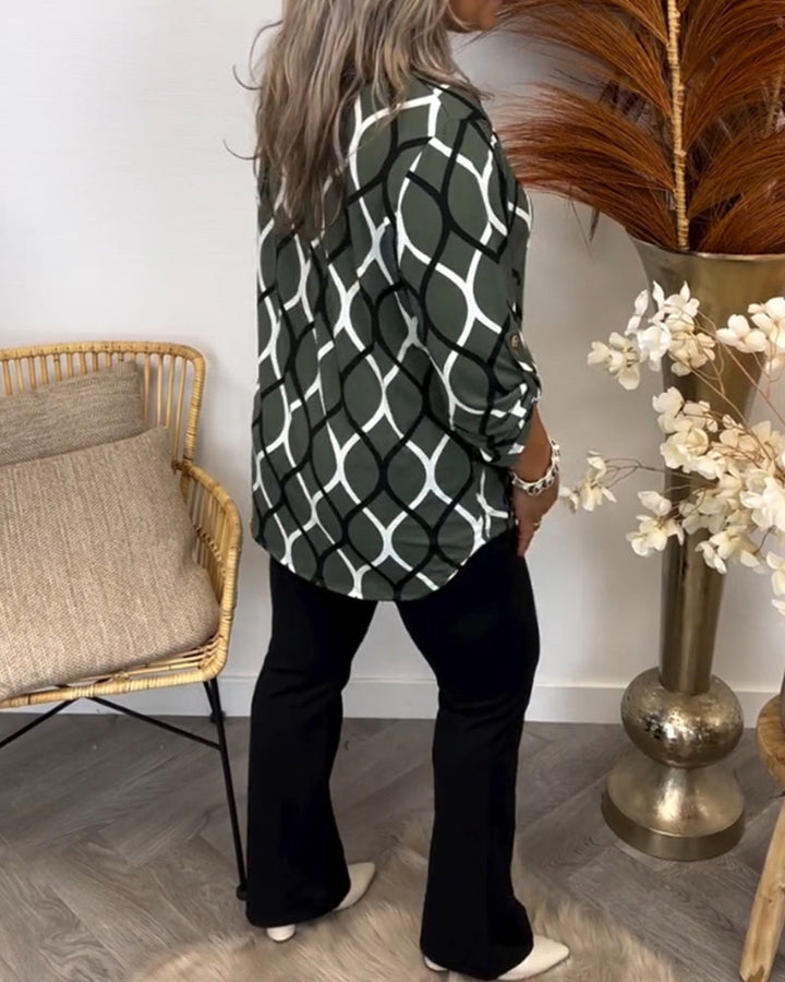 Noor – Bluse mit Grafischem Print