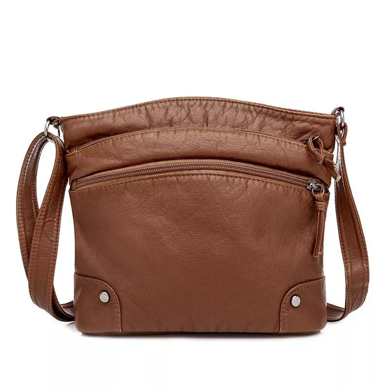 Freya - Leder Schultertasche