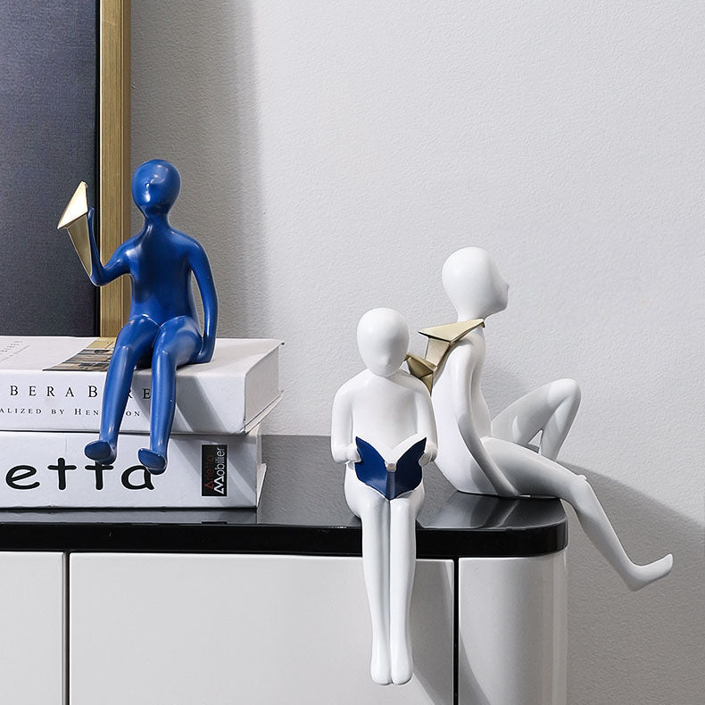 Abstrakte Bücherregal-Statue