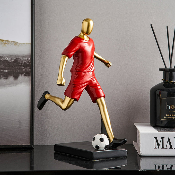 Abstrakte Fußballspieler-Figur