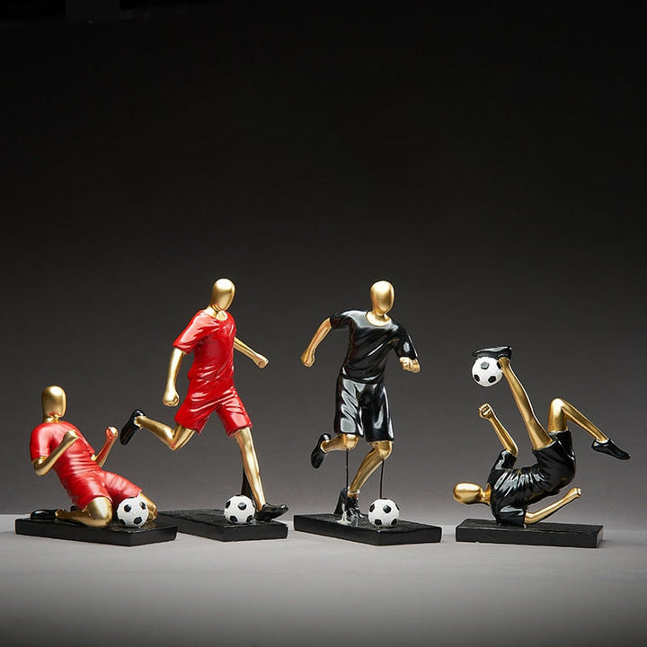 Abstrakte Fußballspieler-Figur