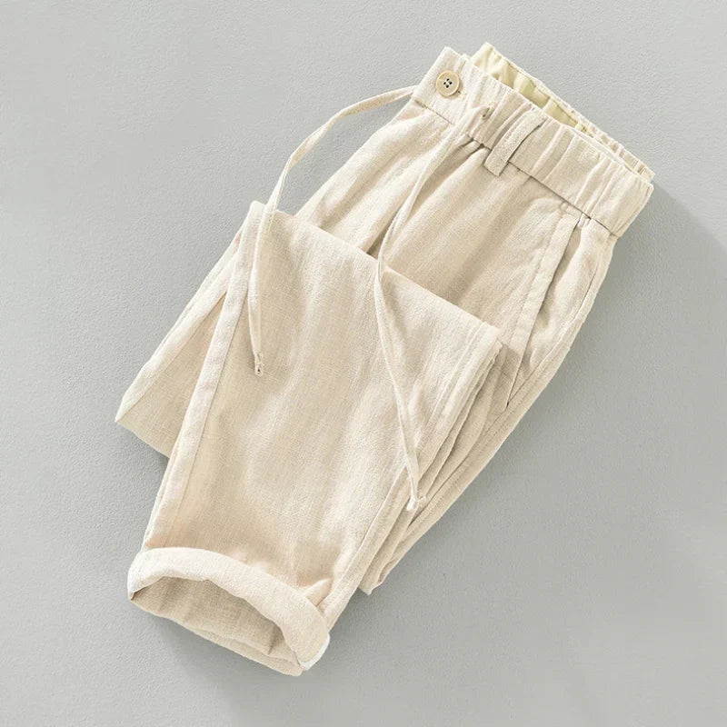Elliot Baumwoll-Leinenhose