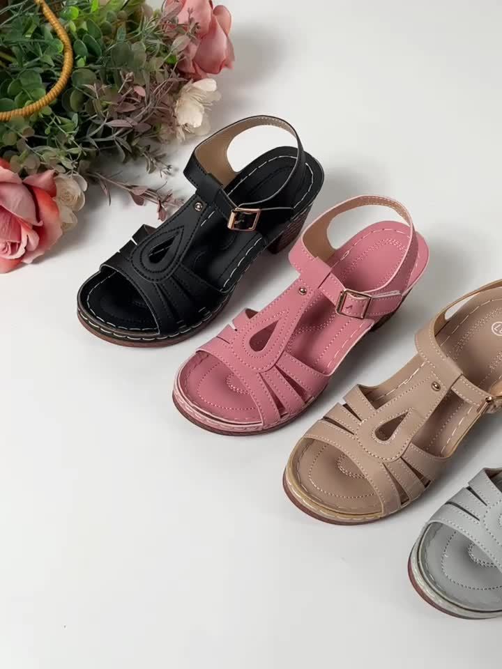 Tierra™ Vintage Block Sandalen