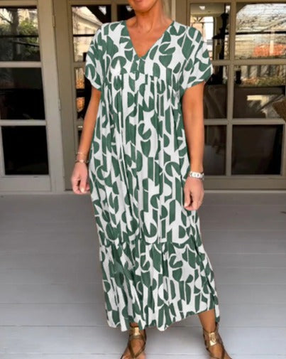 Colette | Fließendes Kleid mit V-Ausschnitt