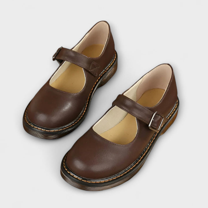 Benita | Vintage Mary Jane Leder Schuhe
