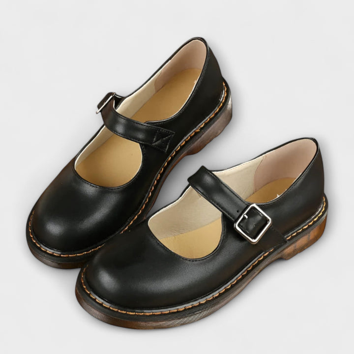Benita | Vintage Mary Jane Leder Schuhe