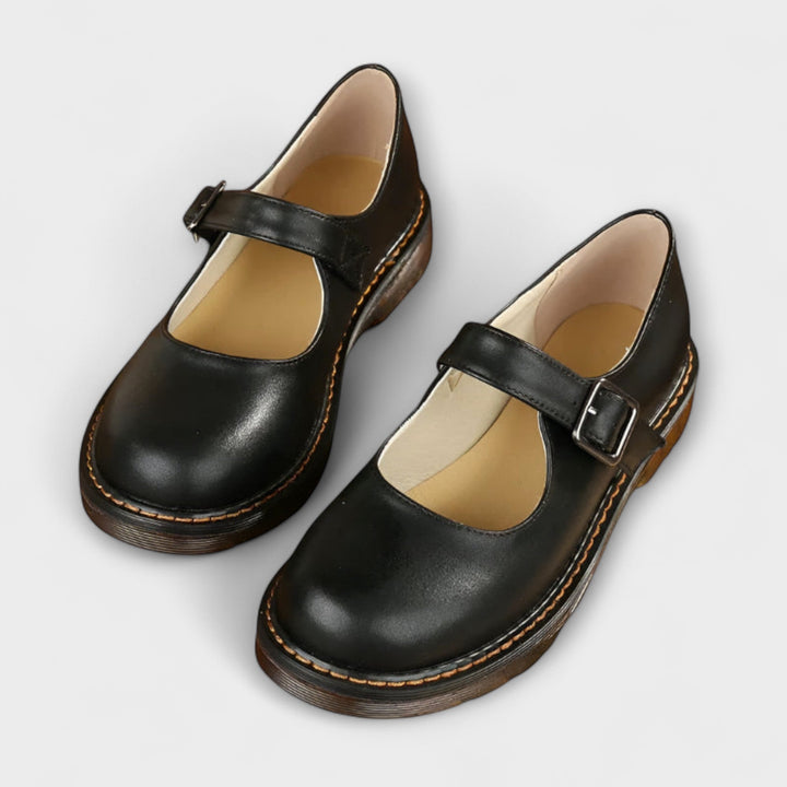 Benita | Vintage Mary Jane Leder Schuhe