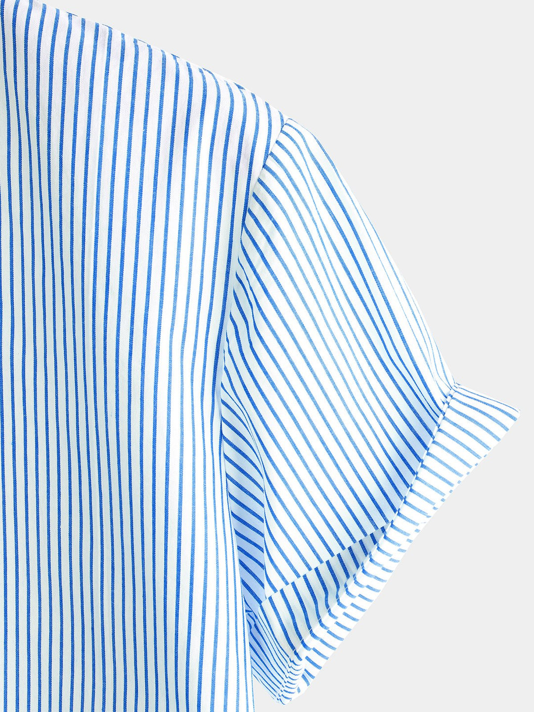 Chemise homme en coton à manches courtes et col Henley