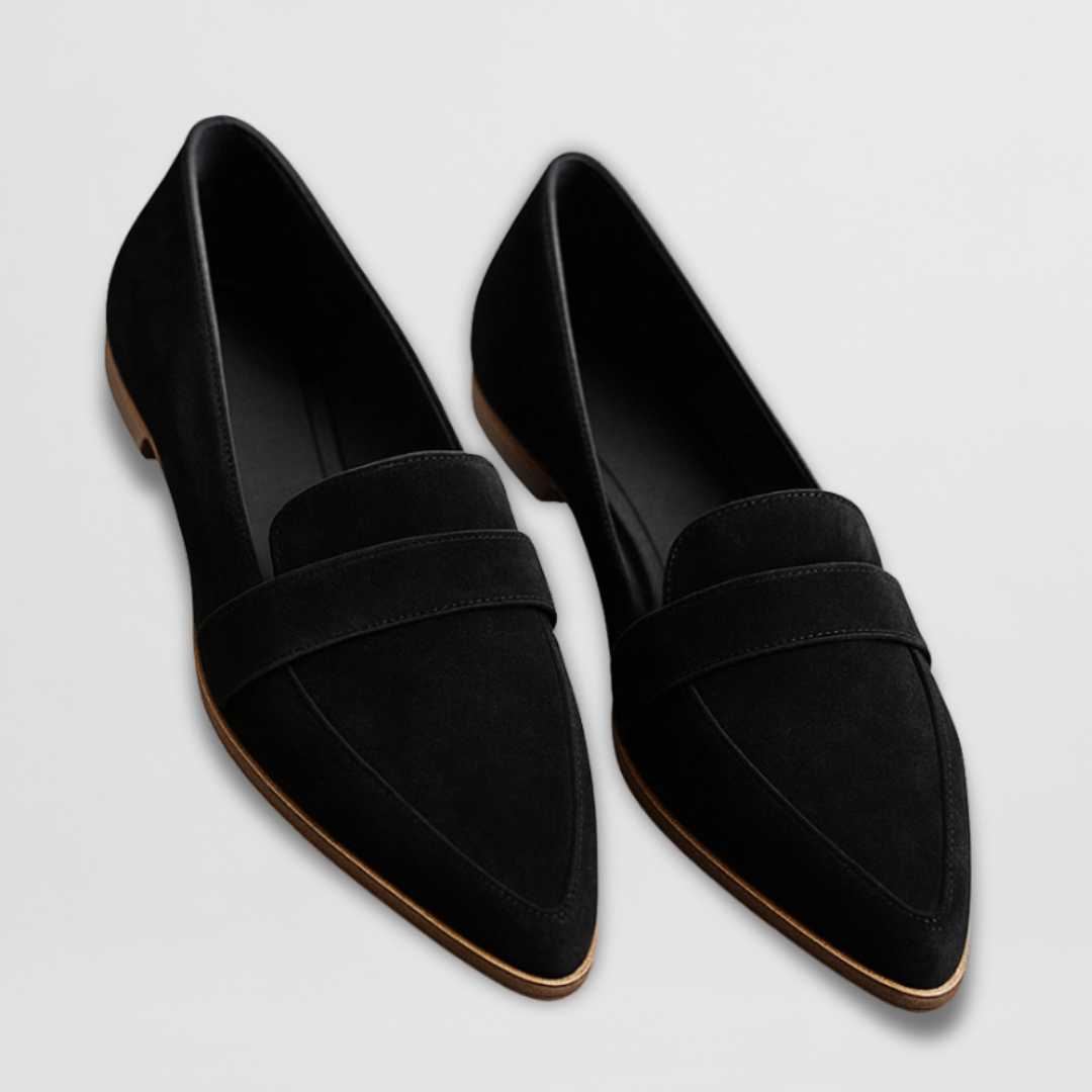 Zelda | Mocassins élégants en daim à bout pointu