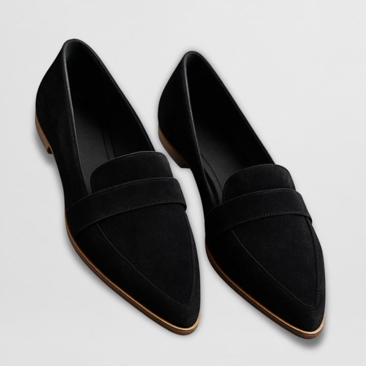 Zelda | Mocassins élégants en daim à bout pointu