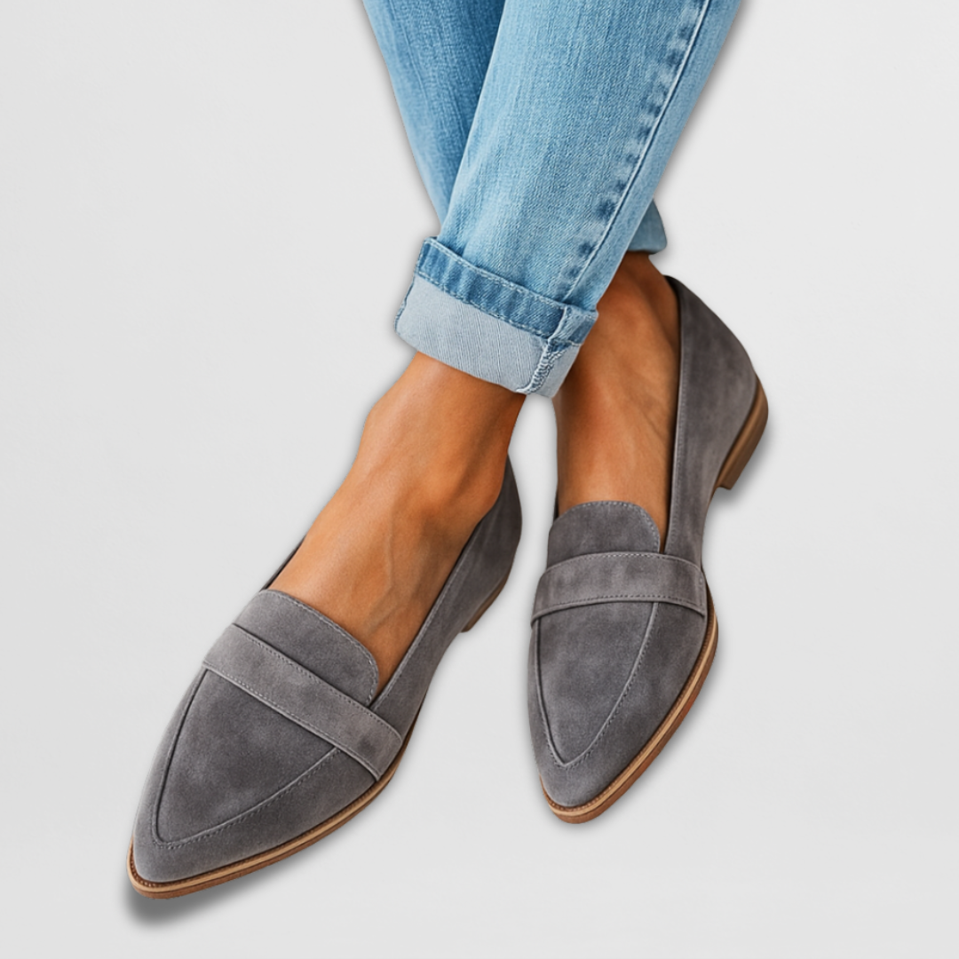 Zelda | Mocassins élégants en daim à bout pointu
