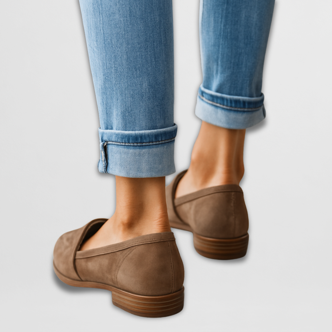 Zelda | Mocassins élégants en daim à bout pointu