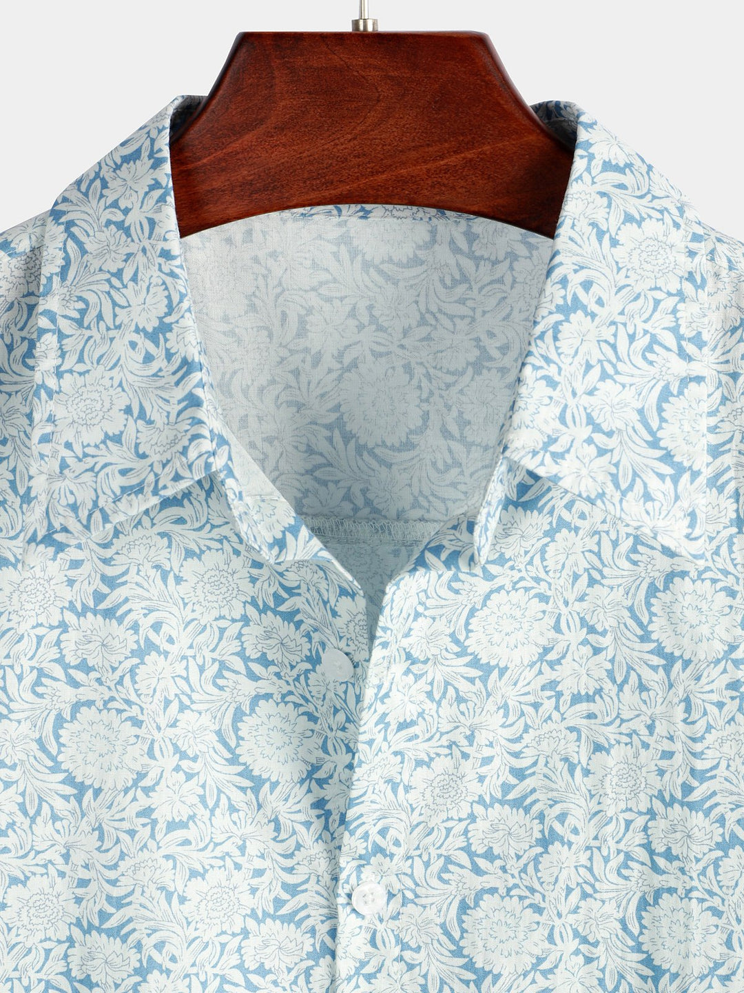 Chemise en coton à manches courtes pour homme