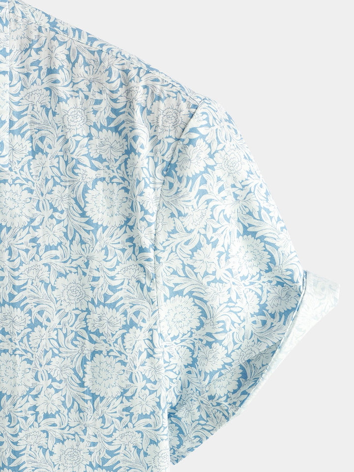 Chemise en coton à manches courtes pour homme