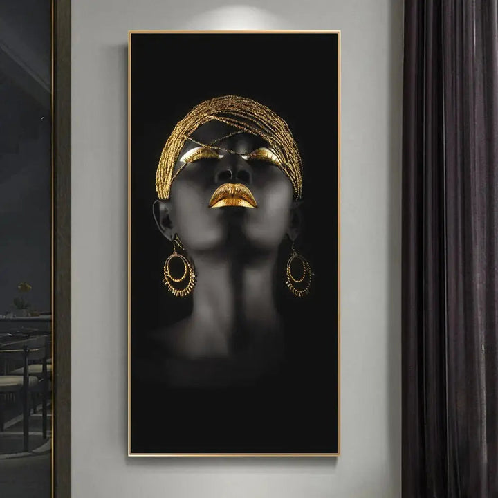 Goldene Dame Leinwandkunst