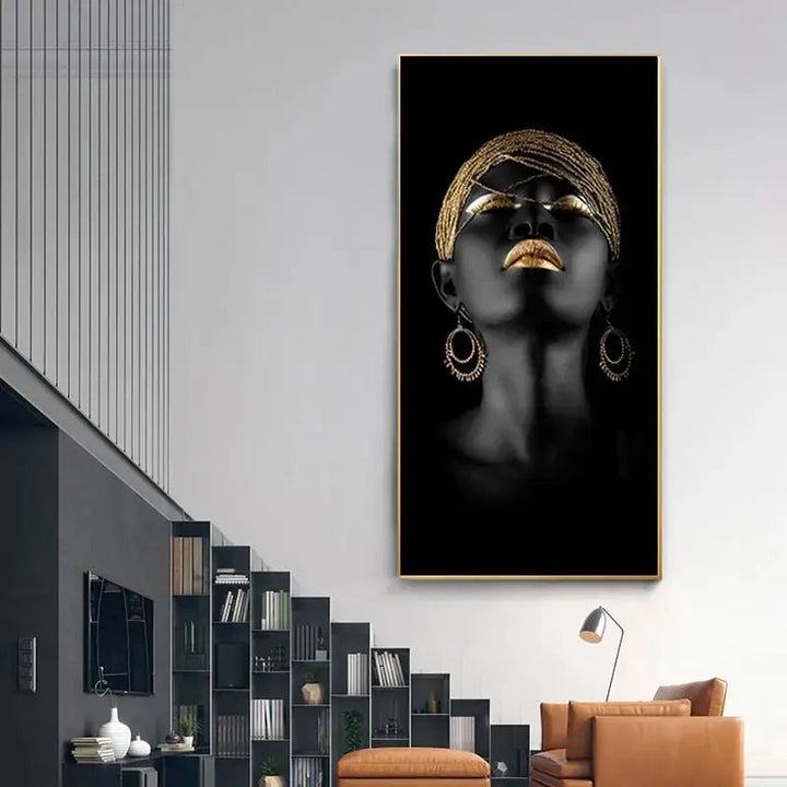 Goldene Dame Leinwandkunst