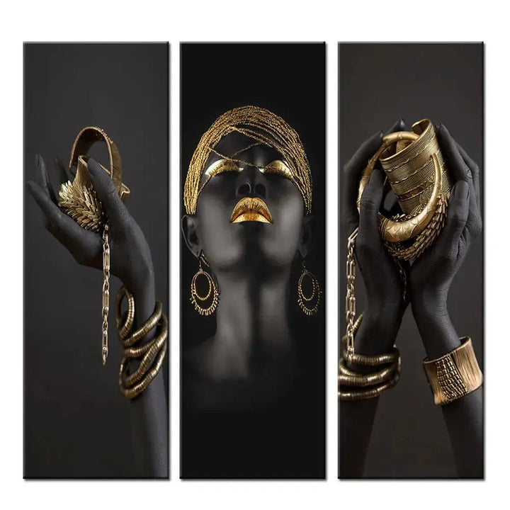 Goldene Dame Leinwandkunst